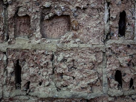 picture of a fragment of an old brick wall for use as a backgroundの写真素材