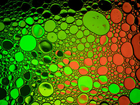 picture of colored oil divorce in water, for use as a background