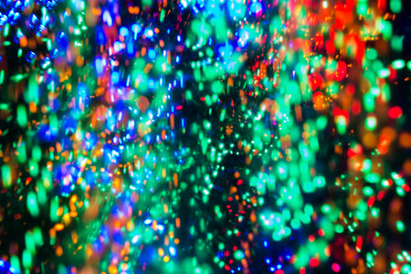 colored dots dotted lines in different directions, color abstraction
