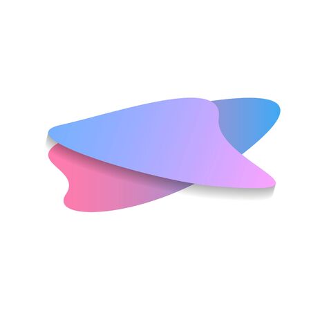 Set of abstract modern graphic elements. Dynamical colored forms and line. Gradient abstract banners with flowing liquid shapes. Template for the design, flyer or presentation. Vectorのイラスト素材