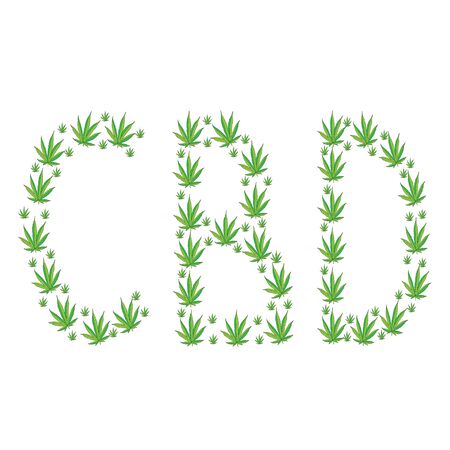 CBD Icon With Business Card Vector Template, CBD Cannabidiol Cannabis Hemp Marijuana Medical Pharmaceutical Industry And Business Medicaのイラスト素材