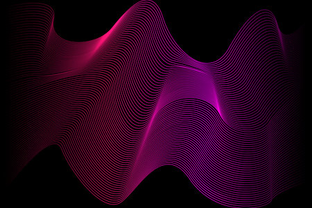 colored curved lines are arranged sequentially one after another. abstraction for the background....