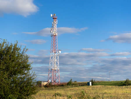 Cell site and Telecom Base Station.の写真素材