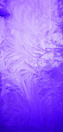 Ice on Window, in  magenta filterの写真素材