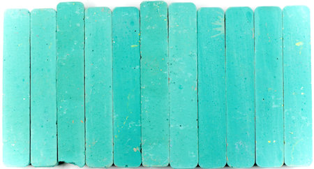 Colored background from one horizontal row of  chalks
