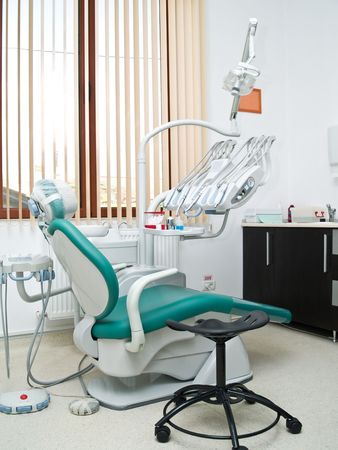 modern dentist chair hospital room orthodonticの写真素材