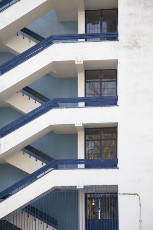 architcture details with stairs and windowsの写真素材