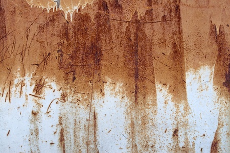 rusty painted metal surface agingの写真素材