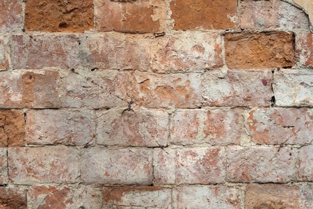 old brick wall with plaster colorの写真素材