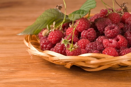 strawberry isolated on brown backgroundの写真素材