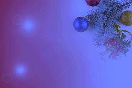Christmas background with gold Xmas decoration on whiteの写真素材