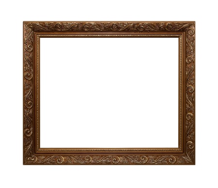 Frame of Baget isolated on whiteの写真素材
