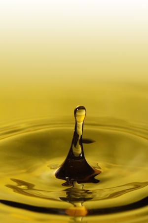 The round transparent drop of waterの写真素材
