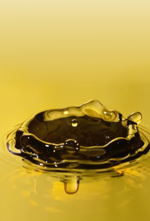 The round transparent drop of waterの写真素材