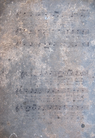 Old sheet music notesの写真素材