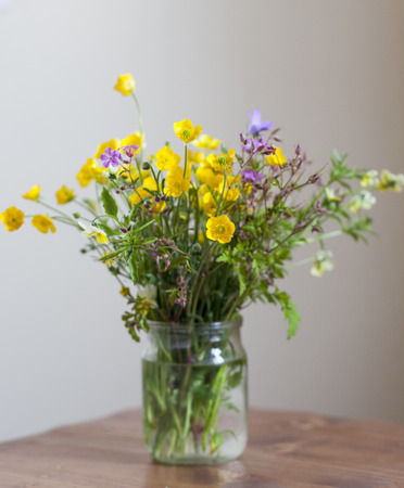 Still life with spring bouquetの写真素材