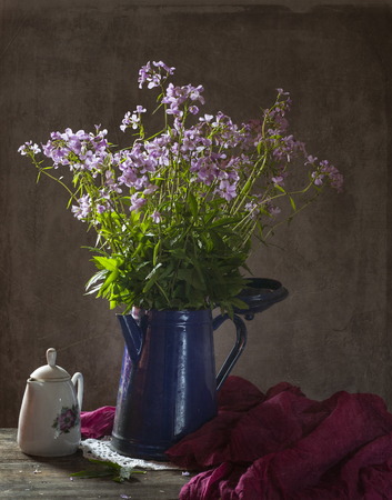 still life with wildflowersの写真素材