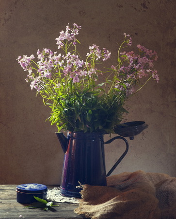 still life with wildflowersの写真素材