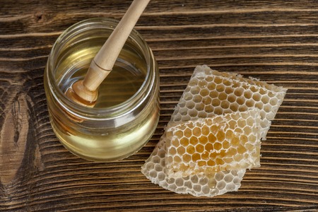 tasty honey and sweetsの写真素材
