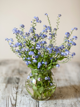 Summer time. Wildflowers in vaseの写真素材