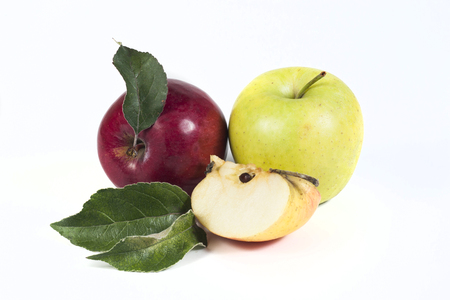 apple isolated on white backgraundの写真素材