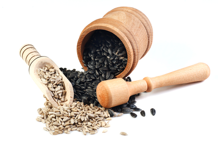 Flower seeds isolated on white background. Isolated objectsの写真素材