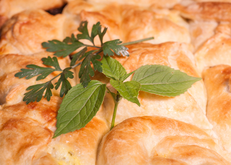 cheese piecheees on wooden background, homemade foodの写真素材