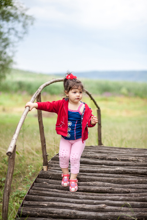 The little in parkの写真素材