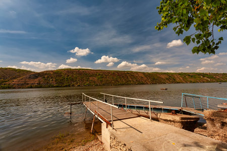 pier near the river bank