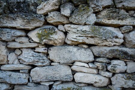 Background of stone wall textureの写真素材