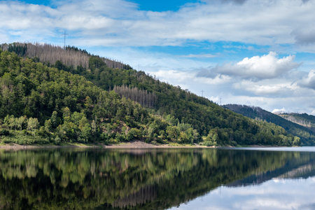 Overflow channel leading from the upper to the lower part of the Oder reservoir in the Harz...