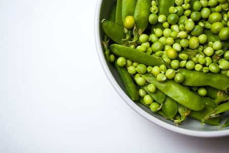 young green peas close green vegetables food and drink objectsの写真素材