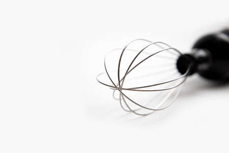 Black plastick electrical blander with accessory set isolated on the white backgroundの写真素材