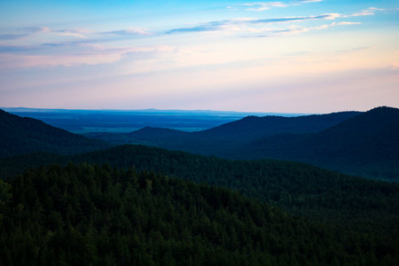 Kazakh hills, North Kazakhstan region. Imantau. High quality photoの写真素材