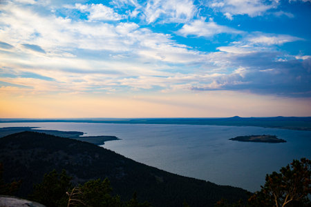 Kazakh hills, North Kazakhstan region. Imantau. High quality photoの写真素材