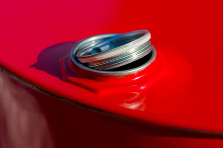 oil barrel with an open stopper