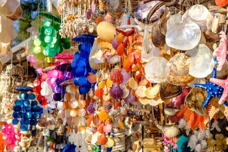 Souvenirs from seashells.の写真素材