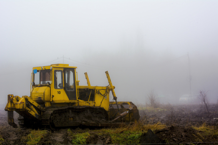 Lonely traktorの写真素材