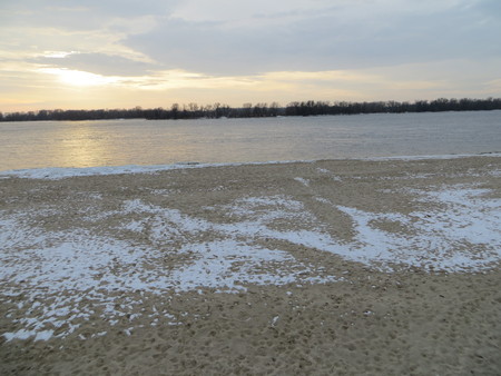 River Dnieper in Kremenchygの写真素材
