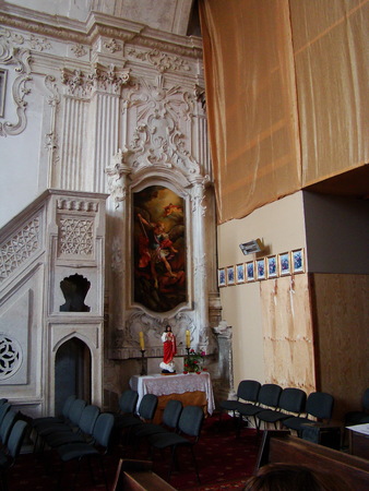 Interior of church in Kamianets-Podilskyi, Ukraineのeditorial素材