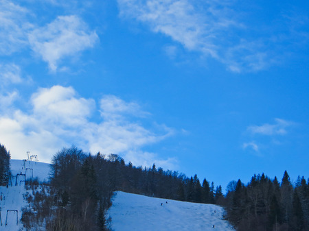 Winter in Carpathian mountainsの写真素材