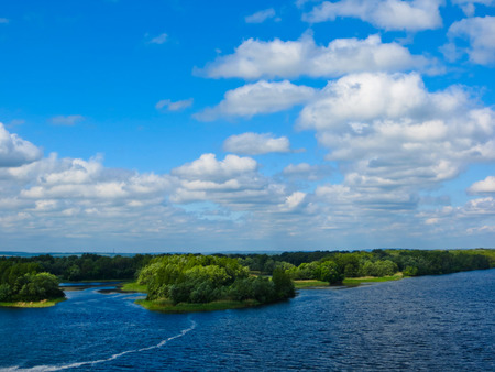 View on the river Dnieperの写真素材