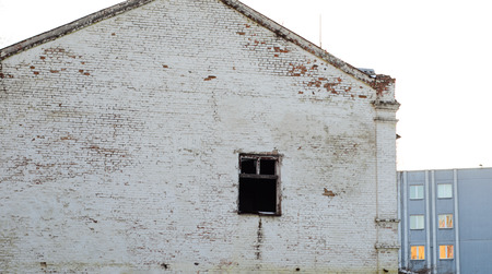 Rustic brick wall of the old houseの写真素材