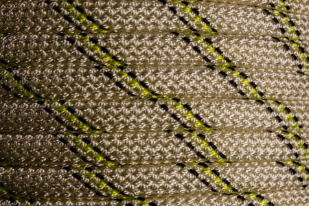 Background of the coiled sport climbing rope