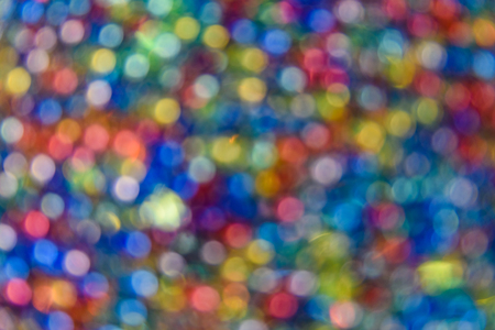 Abstract and blurred multicolored pattern. Bokeh backgroundの写真素材