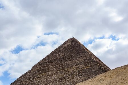 Great pyramid of Cheops in Giza plateau. Cairo, Egyptの写真素材