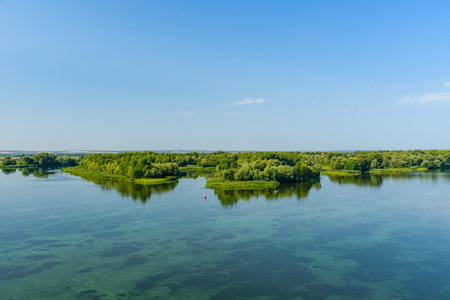 View on a river Dnieper on summer