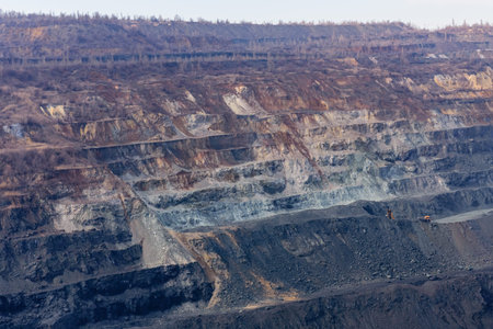 View on iron ore quarry in Ukraine