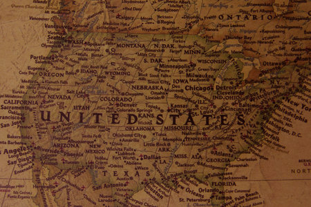 Old map of world. Journey and discovery concept