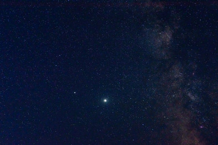Background of night sky with many stars